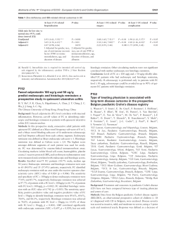 P152. Faecal calprotectin 100 ug/g and 50 ug/g predict endoscopic