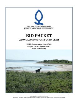 bid packet - Kenedy Memorial Foundation
