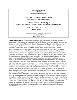 ENGL 1000L - Carleton University