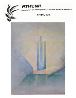 Spring 2015 - Therapeutic Eurythmy