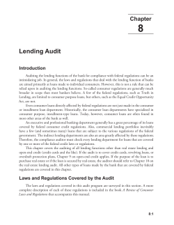 Lending Audit - American Bankers Association