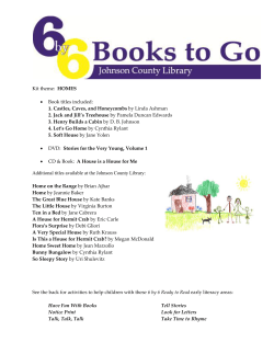 Kit theme: HOMES &bull; Book titles included: 1