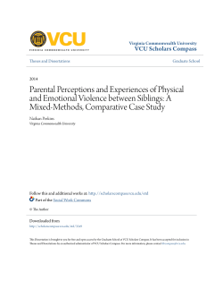 Parental Perceptions and Experiences of Physical and Emotional