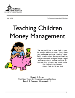 Teaching Children Money Management