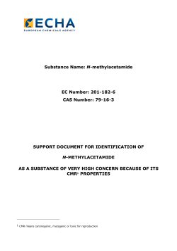 Substance Name: N-methylacetamide EC Number: 201-182