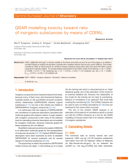 QSAR modelling toxicity toward rats of inorganic substances by