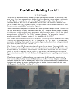 Freefall and Building 7 on 9/11