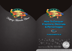 Fractions 1 - Australian Teacher