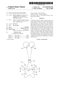 Dual-function balloon weight