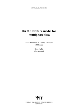 On the mixture model for multiphase flow