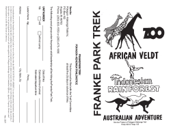 Franke Park Trek - Scouting