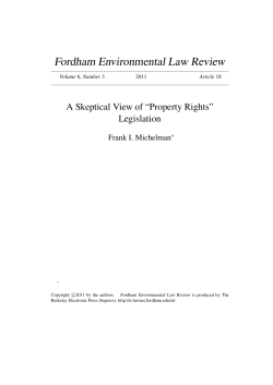 A Skeptical View of "Property Rights" Legislation