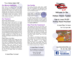 our brochure to learn more!