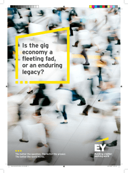 Is the gig economy a fleeting fad, or an enduring legacy?