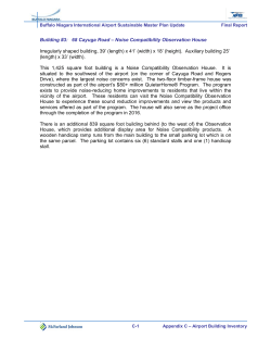 68 Cayuga Road &ndash; Noise Compatibility Observation House
