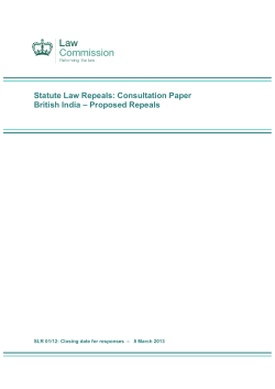 Consultation Paper British India &ndash; Proposed