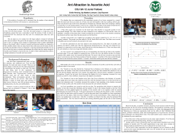 Ant Attraction to Ascorbic Acid