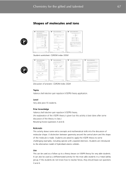 Chemistry for the gifted and talented 67
