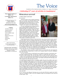 August 2010 - American Society of Jalisco