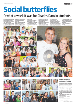 O what a week it was for Charles Darwin students