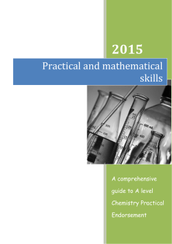 Practical and Mathematical Skills Booklet