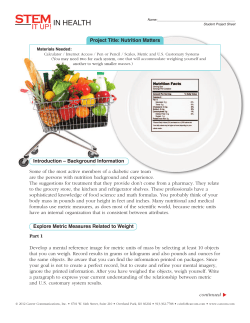 Nutrition Matters