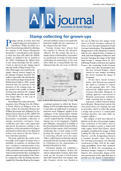 Mar - The Association of Jewish Refugees