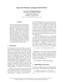 Supervised Machine Learning for Hybrid Meter