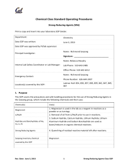 Strong Reducing Agents