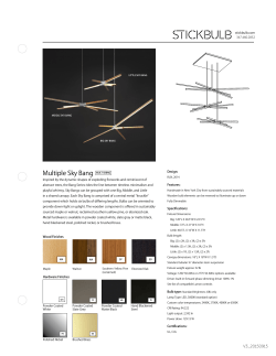 Tear Sheet - Stickbulb