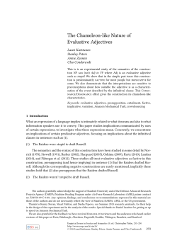 The Chameleon-like Nature of Evaluative Adjectives