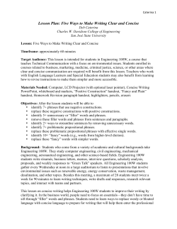 Five Ways to Make Writing Clear and Concise