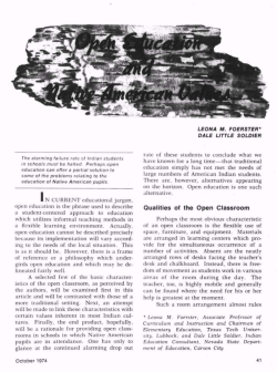 Open Education and Native American Values