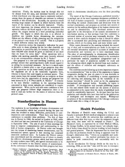 Standardization in Human Cytogenetics