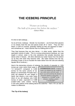04 The Iceberg Principle