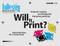 10 tips for creating an InDesign file that prints perfectly. Subscribe