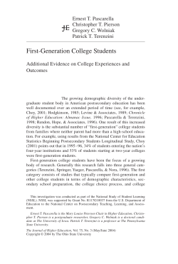 First-Generation College Students