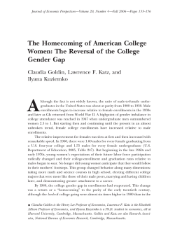 The Homecoming of American College Women