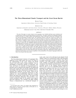 The Three-Dimensional Chaotic Transport and the Great Ocean