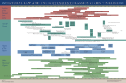 ClassiCs series Timeline u u naTural law and enlighTenmenT