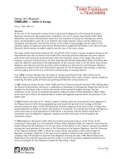 Timeline - 1800s, France