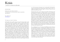 Retracing old organ sound. Authenticity and the structure of