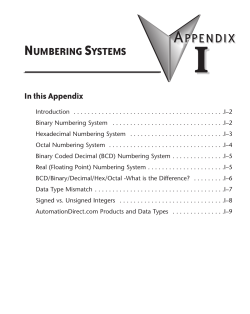 Appendix I - Automation Direct