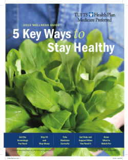 2015 wellness guide - Tufts Health Plan Medicare Preferred