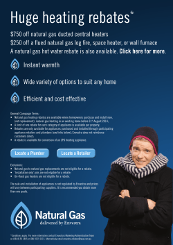 Huge heating rebates*