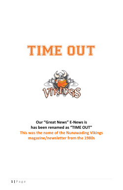 TIME OUT - Nunawading Vikings