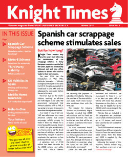 Spanish car scrappage scheme stimulates sales