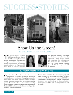 SUCCESS STORIES - Florida Housing Coalition
