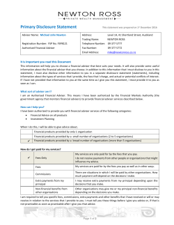 Disclosure Statement