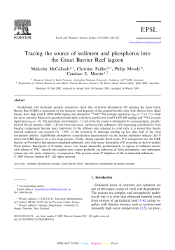 Tracing the source of sediment and phosphorus into the Great